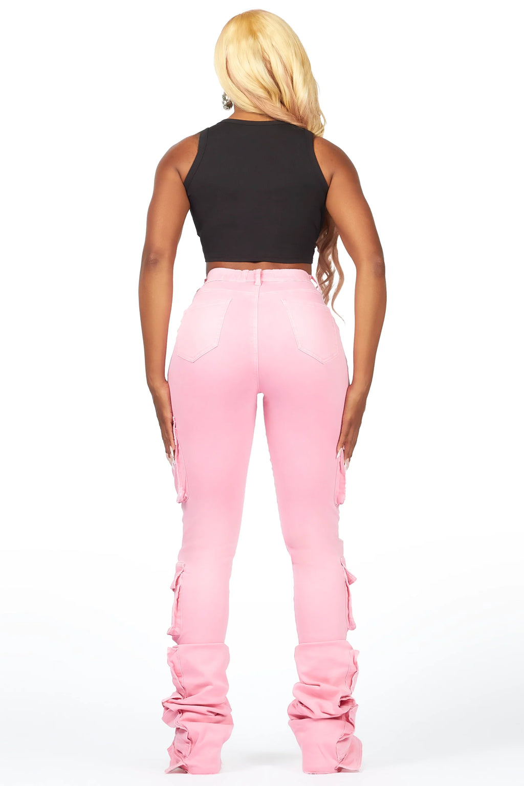 Phoebe Pink Super Stacked Jean