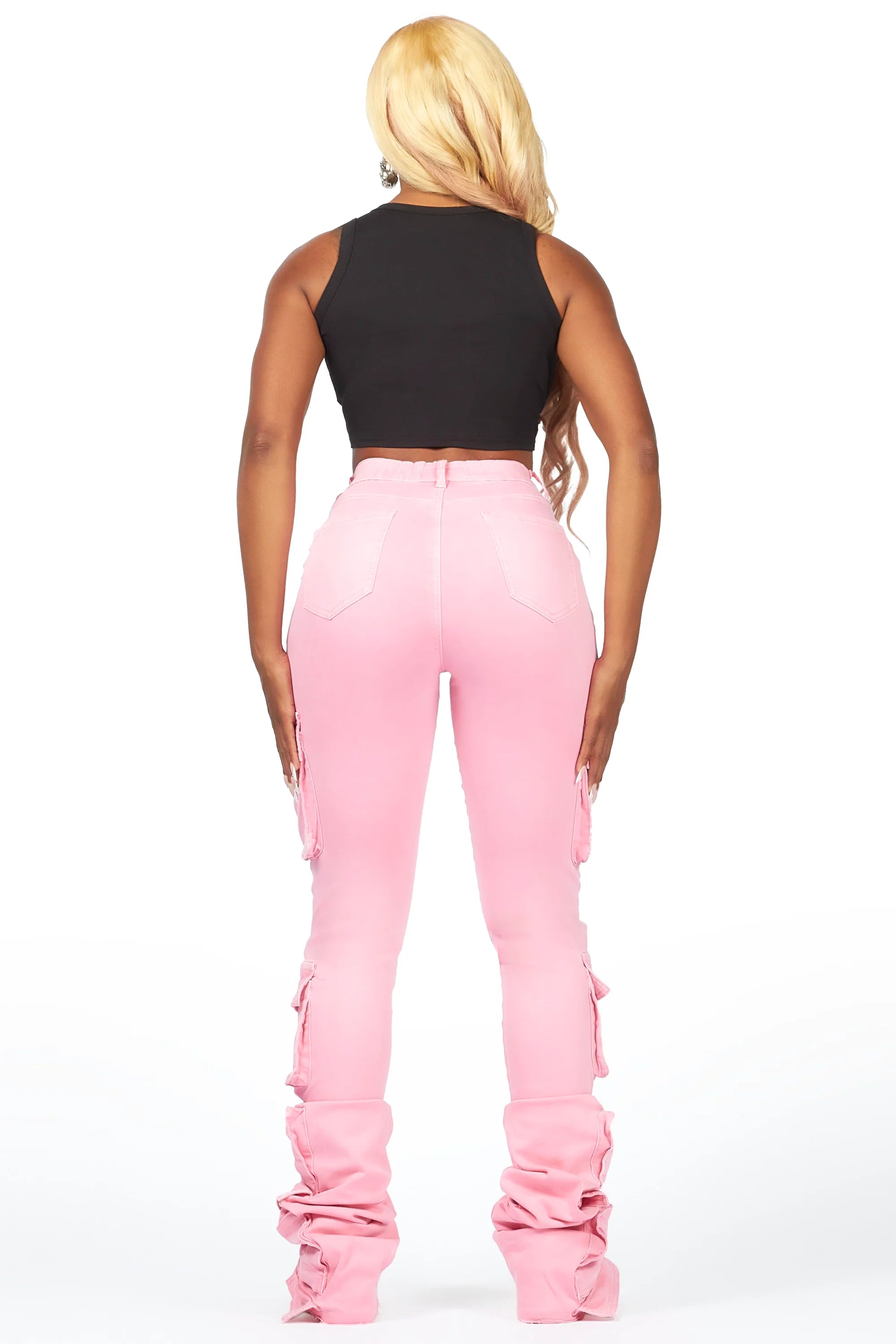 Phoebe Pink Super Stacked Jean