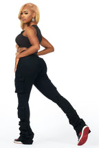 Phoebe Black Super Stacked Jean