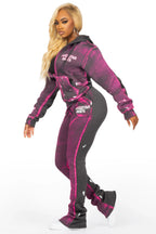 Martina Dark Grey Zip Up Super Stacked Trackset