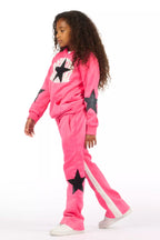 Girls Khaly Bubblegum Pink Track Set