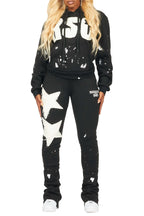 Kymesha Black Super Stacked Trackset