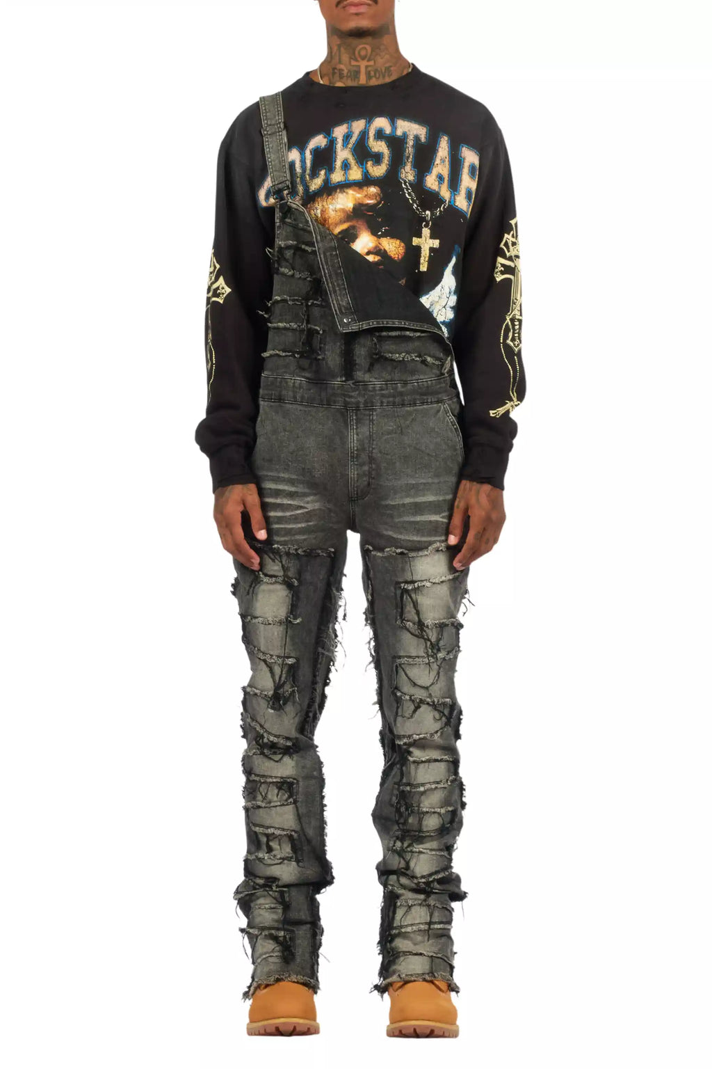 Alfie Grey Denim Overall