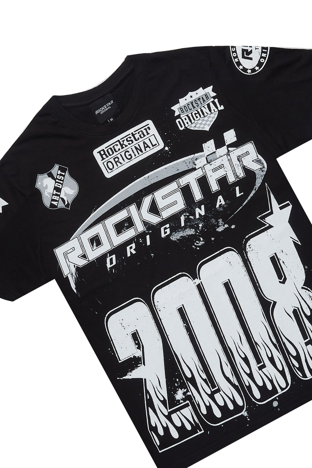 Amos Black Relaxed T-Shirt/Short Set