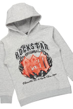 Boys Boaz Heather Grey Graphic Hoodie