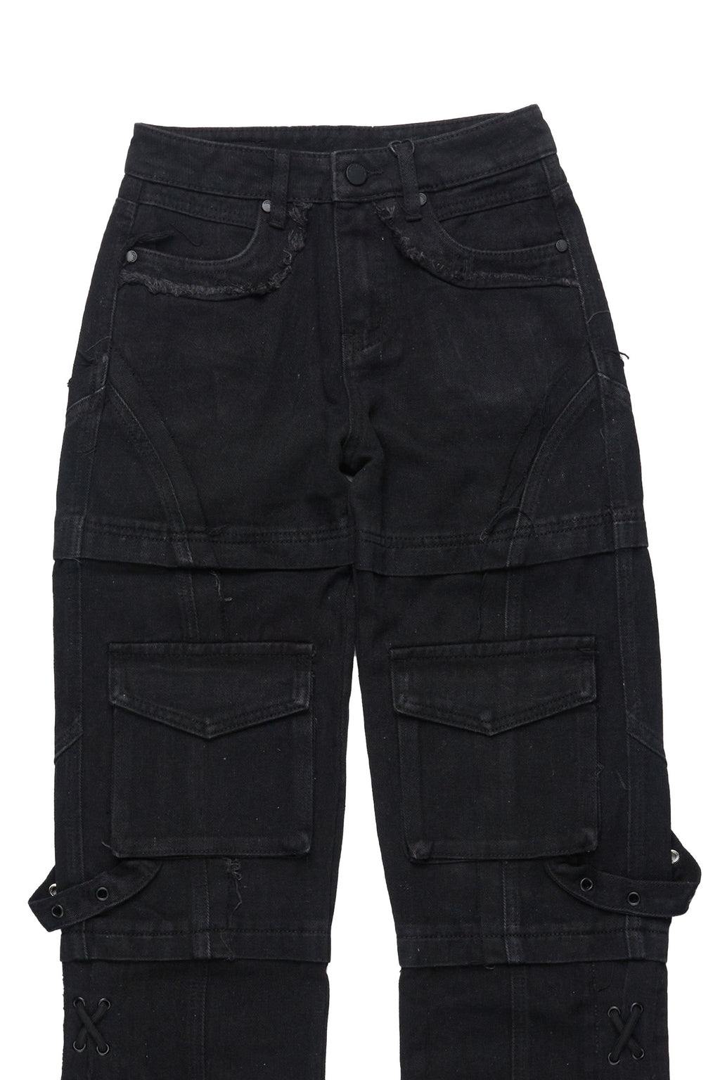Boys Three Maxi Jet Black Baggy Fit Jean
