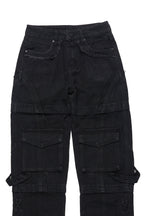 Boys Three Maxi Jet Black Baggy Fit Jean