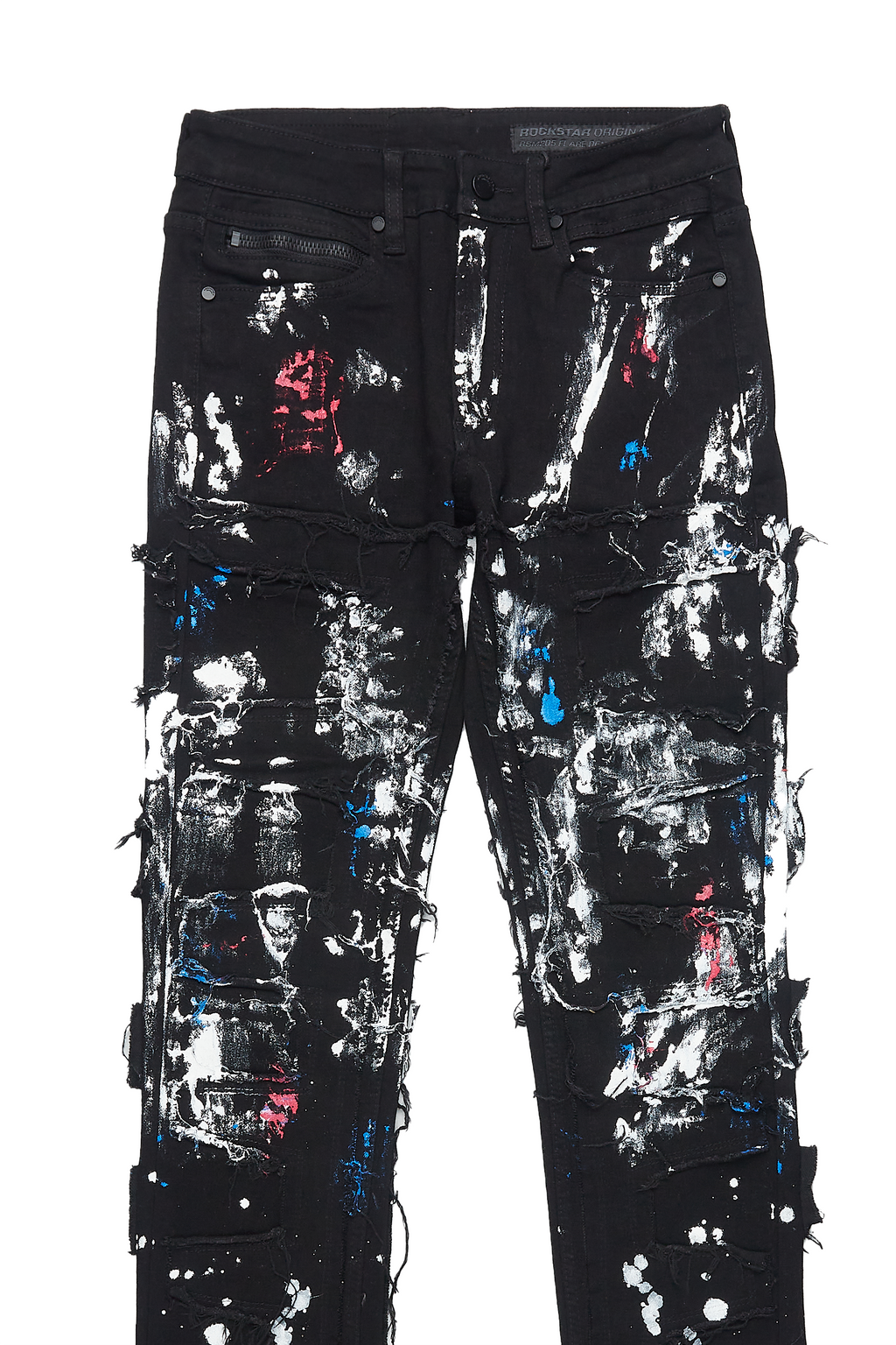 Dallin Black Painter Stacked Flare Jean