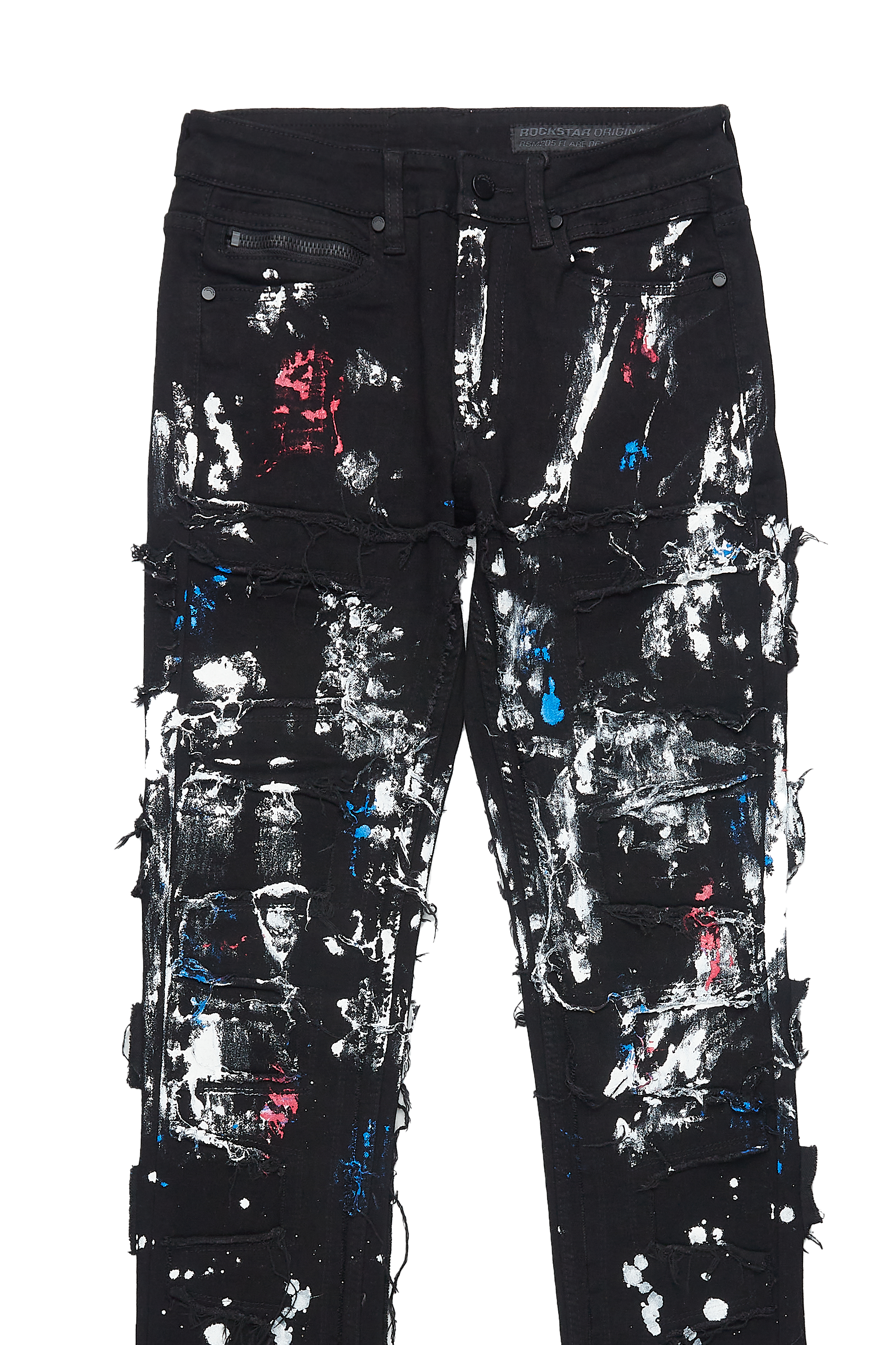 Dallin Black Painter Stacked Flare Jean