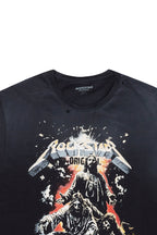 Locke Black Graphic Muscle T-Shirt