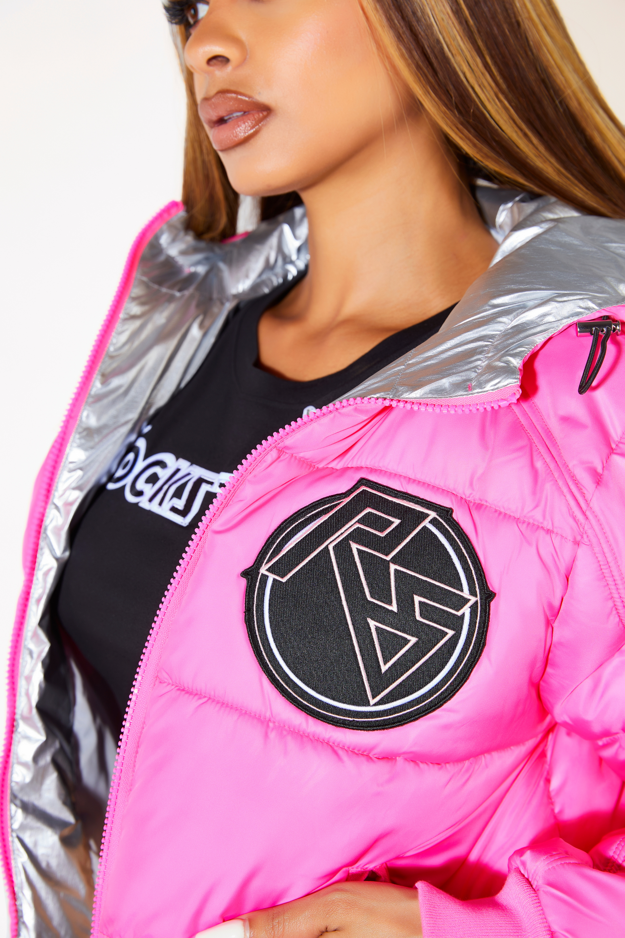 Lucy Pink Puffer Jacket