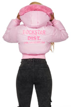 Moncia Pink Puffer Jacket