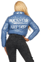 Chakelia Blue Puffer Jacket