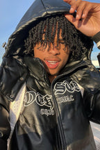 Sir Black Graphic Puffer Jacket