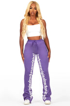 Blakely Purple Super Stacked Pant