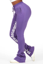 Blakely Purple Super Stacked Pant