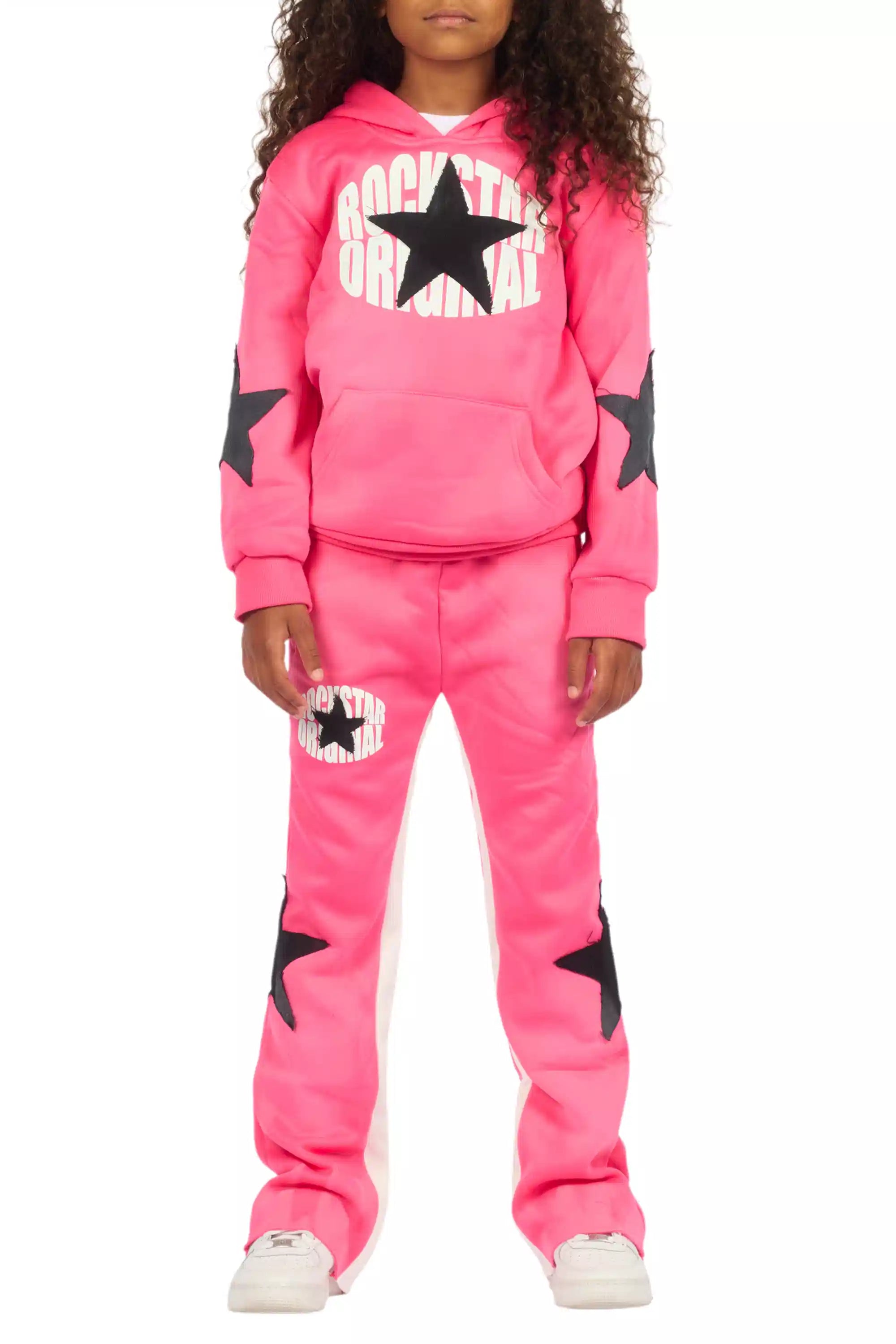 Girls Khaly Bubblegum Pink Track Set