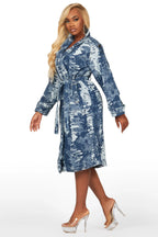 Camiya Med. Wash Denim Trenchcoat