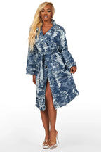 Camiya Med. Wash Denim Trenchcoat