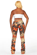 Juliana Orange Digital Camo Super Stacked Track Pant