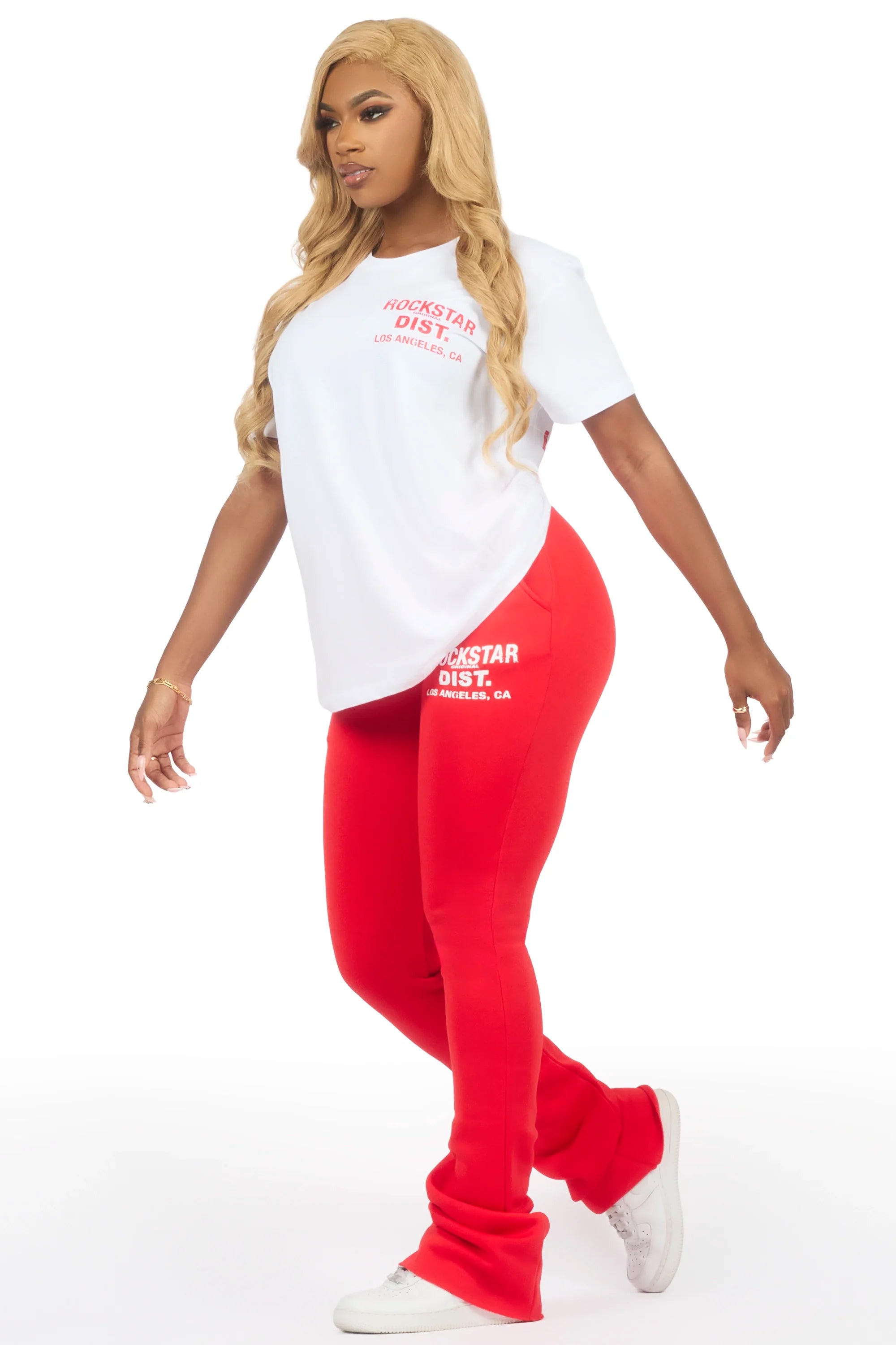 Dalasia 2.0 White/Red T-Shirt Track Set