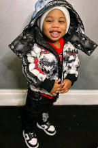 Kids Giovan Jacket-Blk/Wht