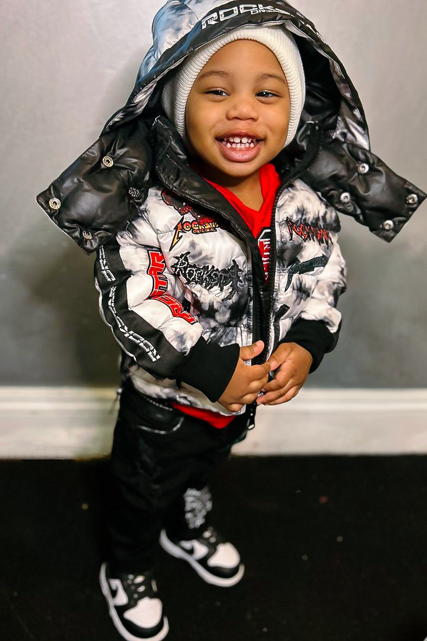 Kids Giovan Jacket-Blk/Wht