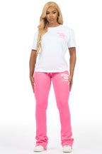 Dalasia 2.0 White/Pink T-Shirt Track Set