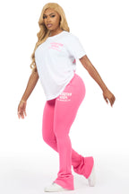 Dalasia 2.0 White/Pink T-Shirt Track Set