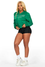 Charneisa Green Bomber Jacket