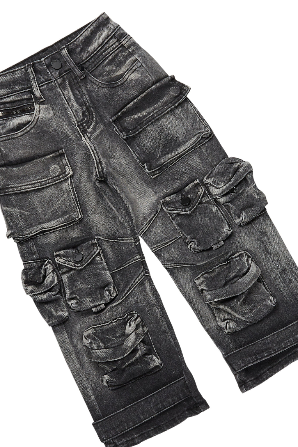 Boys Fields Vintage Grey Hoodie/Baggy Fit Jean Set