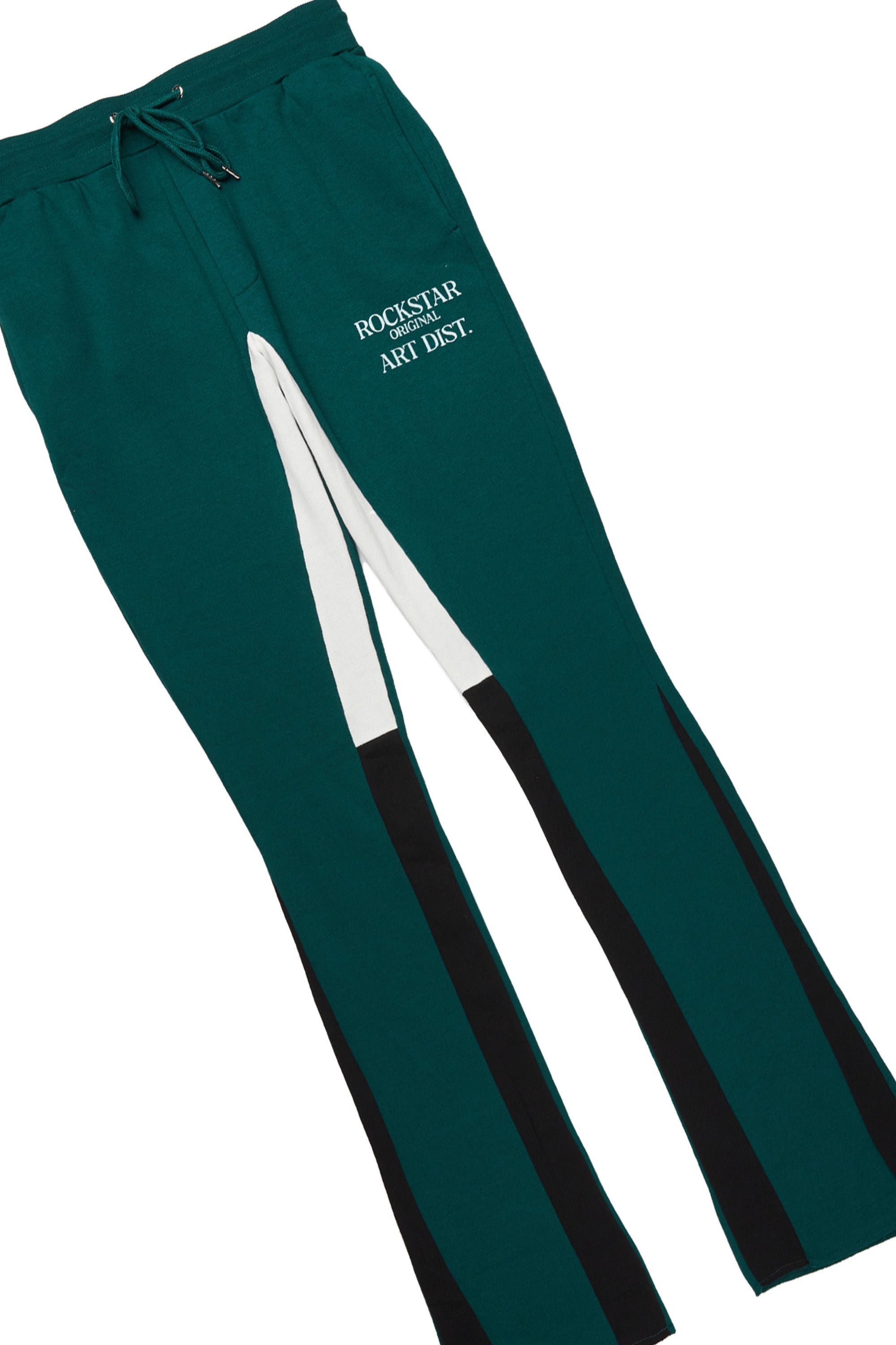 Briggs Dark Green Hoodie/Stacked Flare Track Set