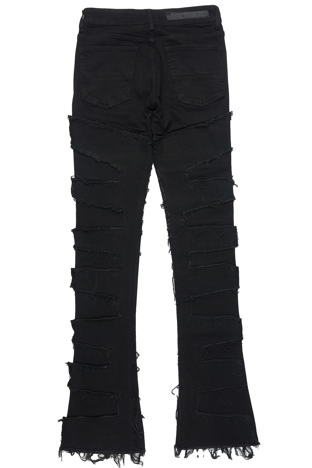 Dallin Black Painter Stacked Flare Jean