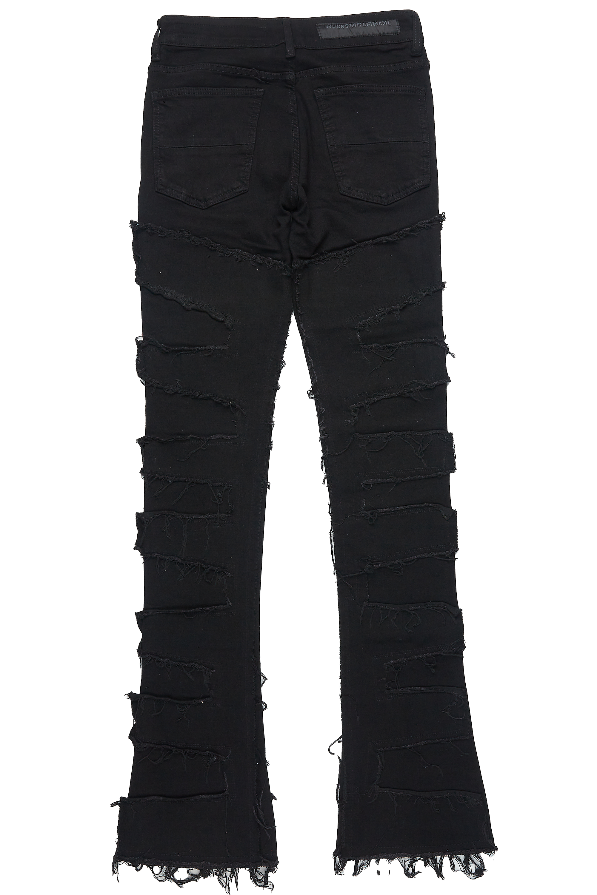 Dallin Black Painter Stacked Flare Jean