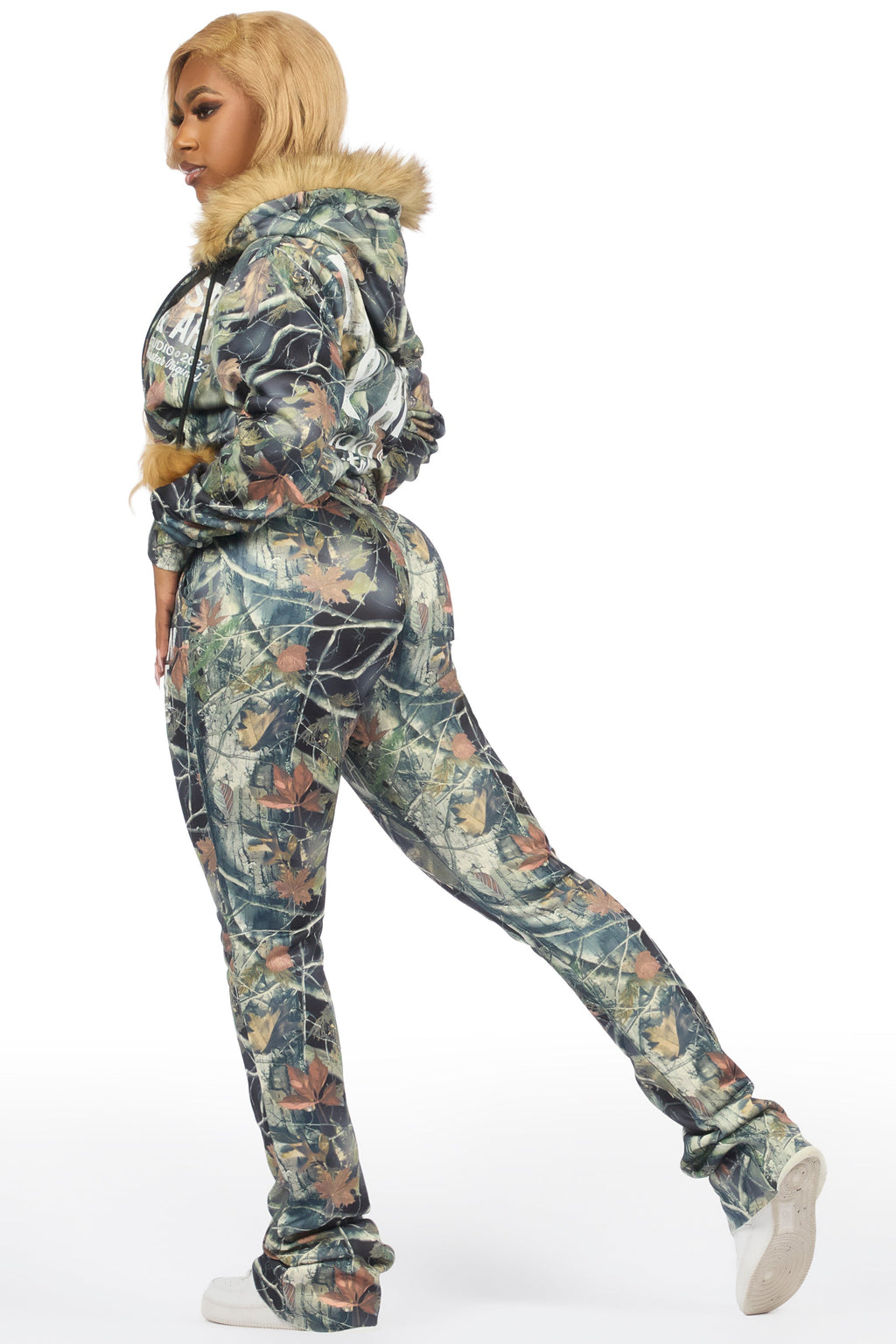 Benita Black Tree Camo Super Stacked Trackset