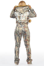 Benita Grey Tree Camo Super Stacked Trackset