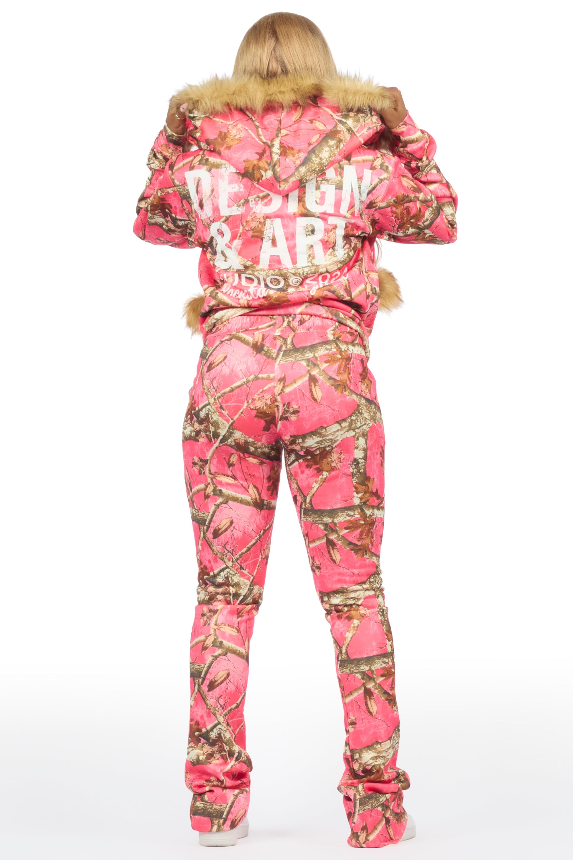 Benita Pink Tree Camo Super Stacked Trackset