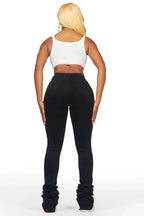 Marissa Black Painted Super Stacked Jean