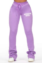 Juliana Purple Super Stacked Track Pant