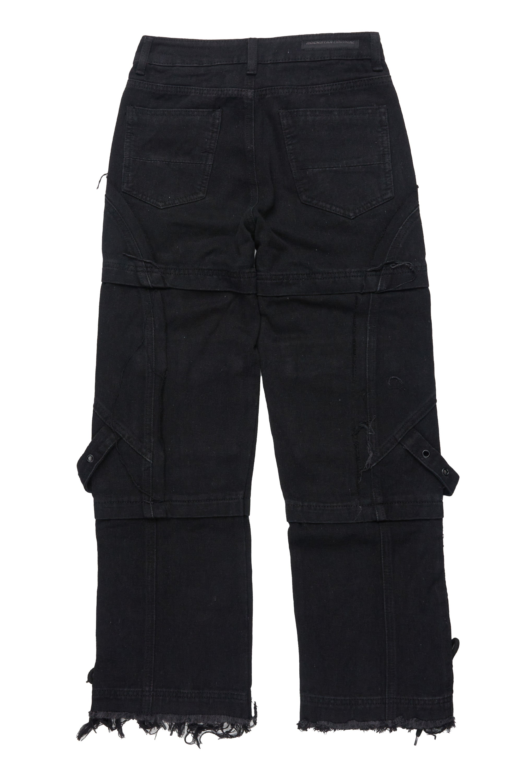 Boys Three Maxi Jet Black Baggy Fit Jean