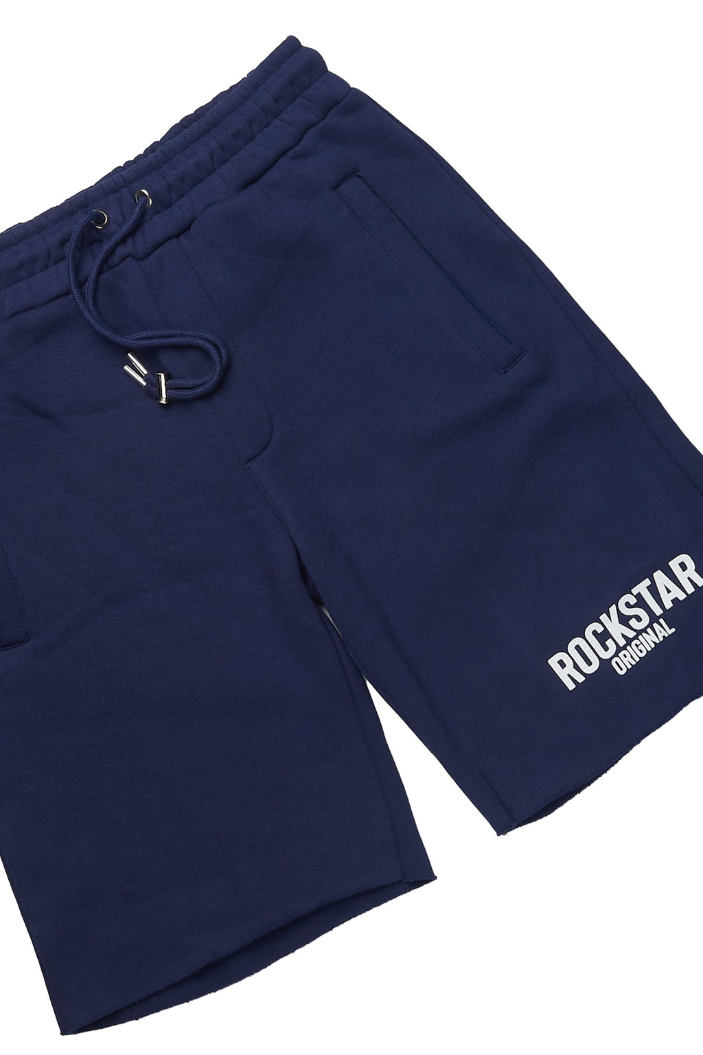 Sana Navy T-Shirt/Raw Edge Short Set