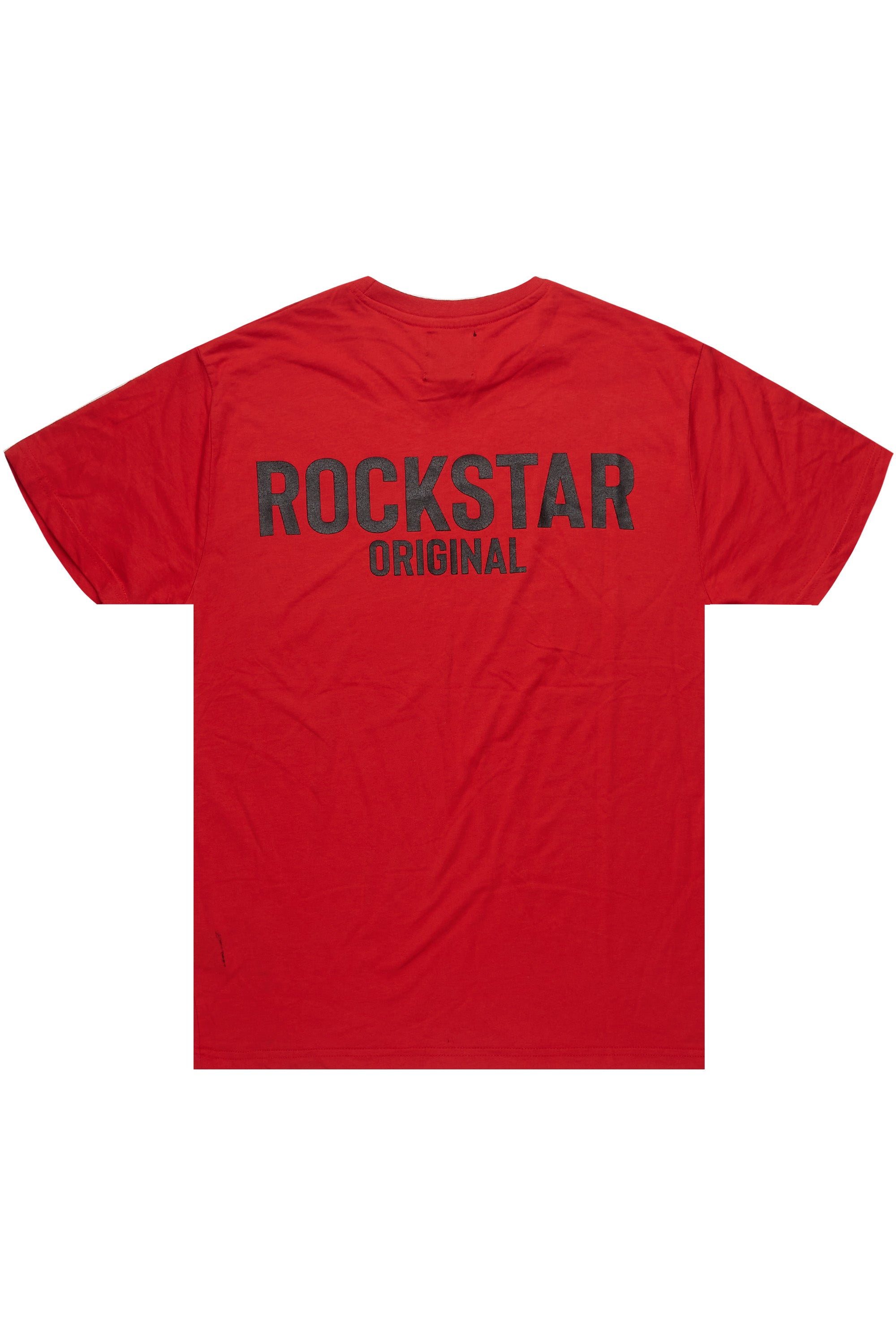 Sana Red Relaxed T-Shirt/Short Set