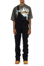 Alfie Black Denim Overall