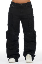 Sequoia Black Baggy Cargo Jean