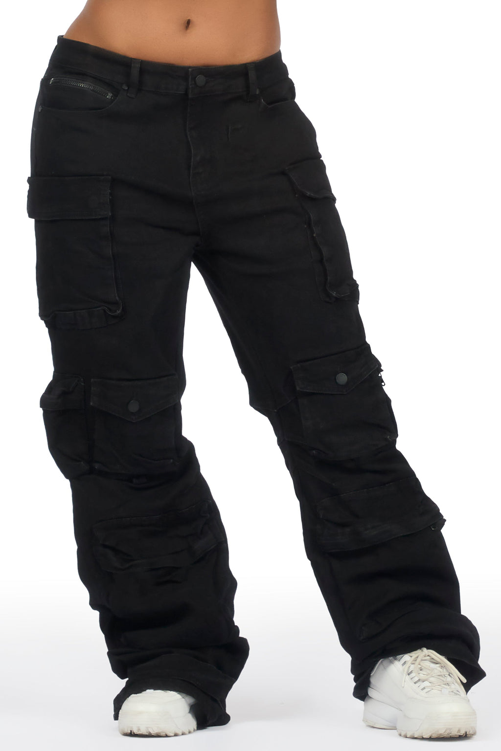 Sequoia Black Baggy Cargo Jean