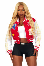 Brelynn Red Varsity Jacket