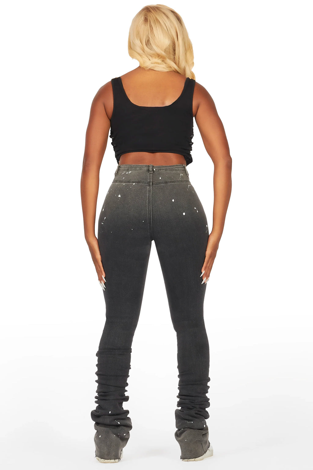 Dajsha Black Super Stacked Jean