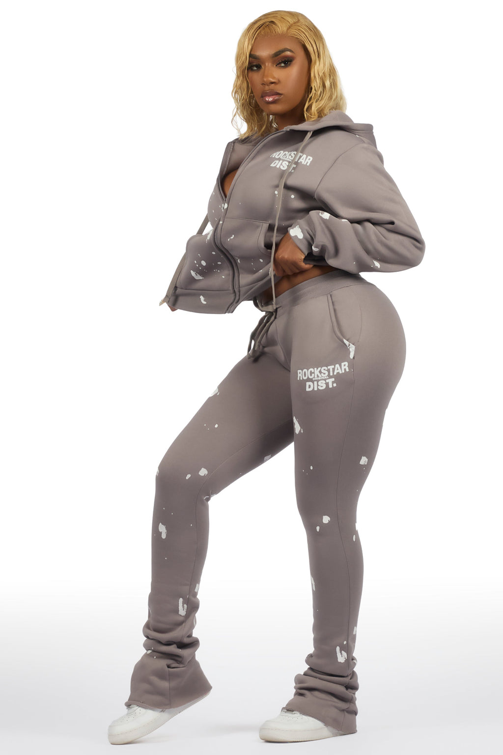 Halloway Grey Zip Up Super Stacked Trackset