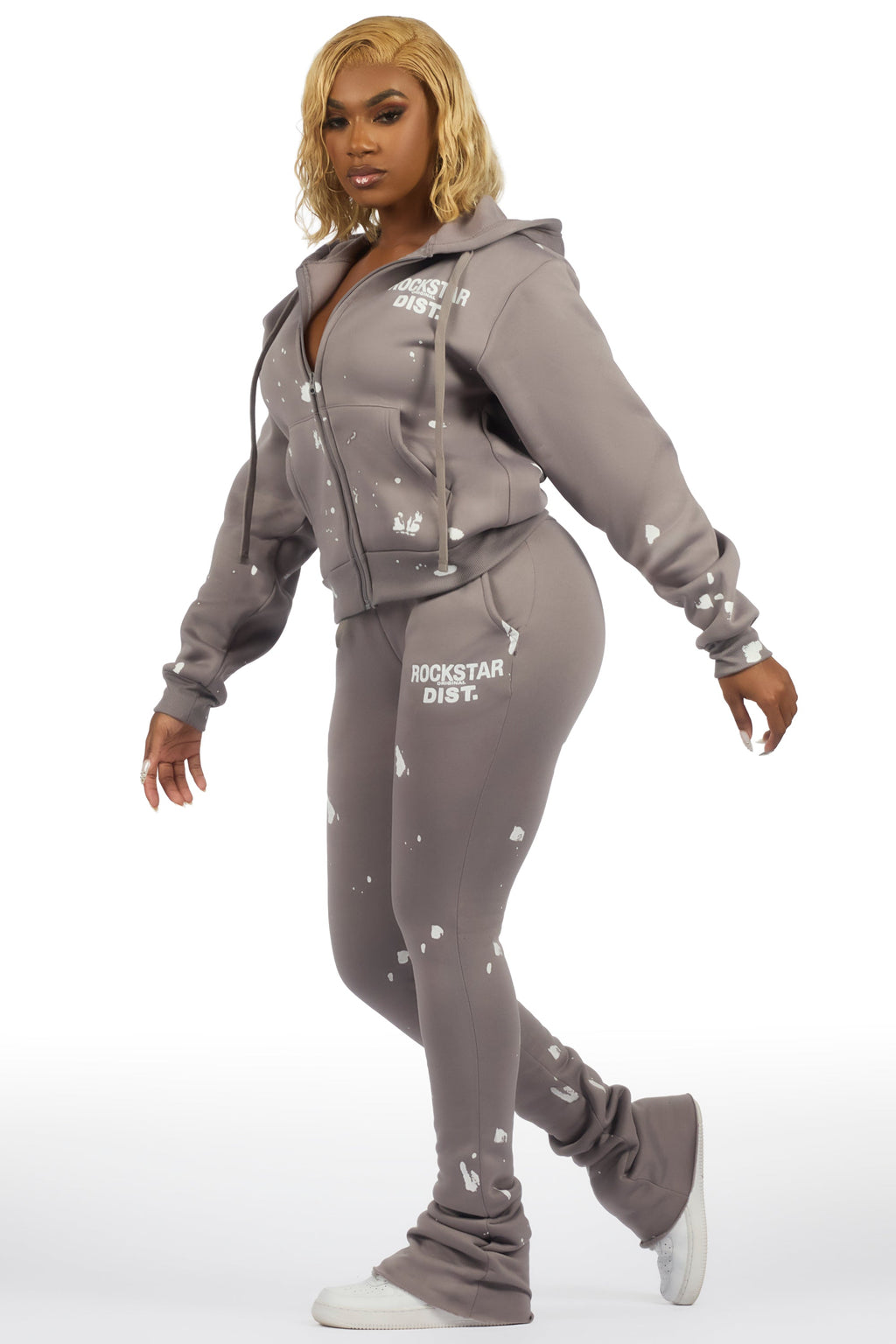 Halloway Grey Zip Up Super Stacked Trackset