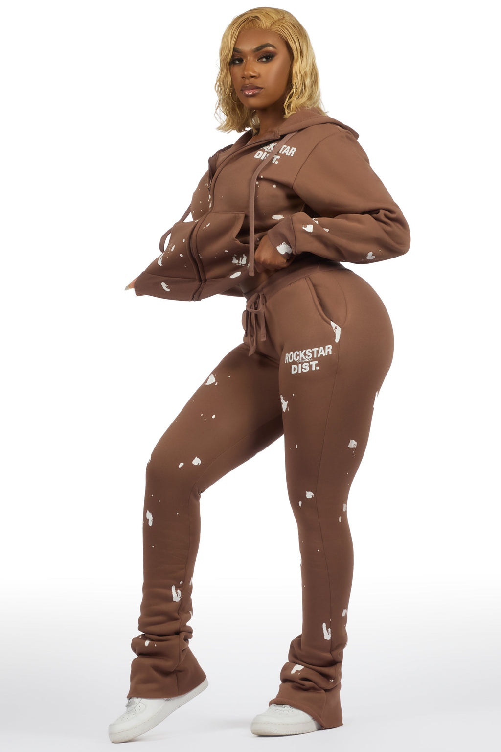 Halloway Mocha Zip Up Super Stacked Trackset